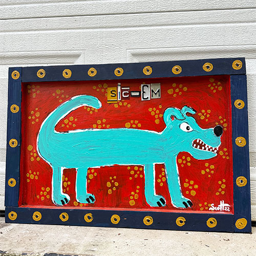 洋楽 4 DOG Scott McQueen 26x16 Sic Em Dog WP2659 - Christopher Park Gallery
